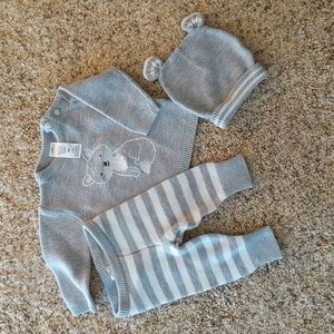 Newborn Fox Sweater 3-peice Outfit